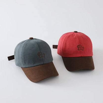 New Autumn Letter Embroidery Baseball Cap Fashion Style Baby Boys Girls Sun Hat Korean Caps Children