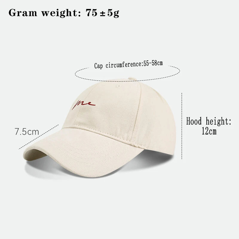 Retro Letter Embroidered Baseball Cap