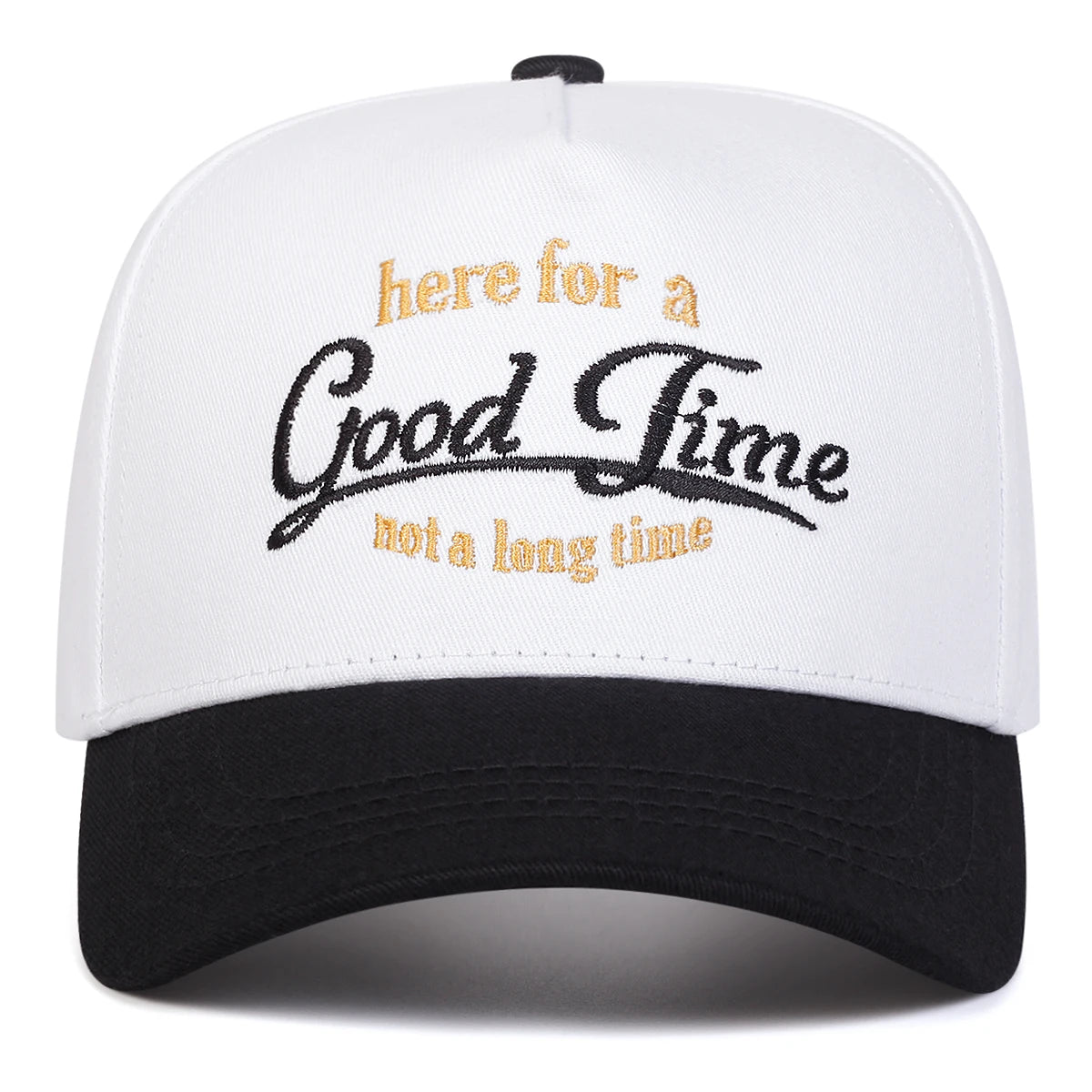 Unisex Good Time Letter Embroidery Baseball Caps Spring and Autumn
