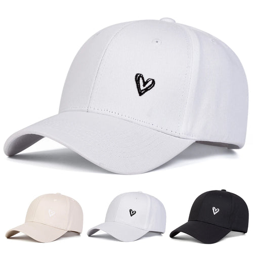 Unisex Love Embroidery Baseball Caps Spring Autumn Outdoor