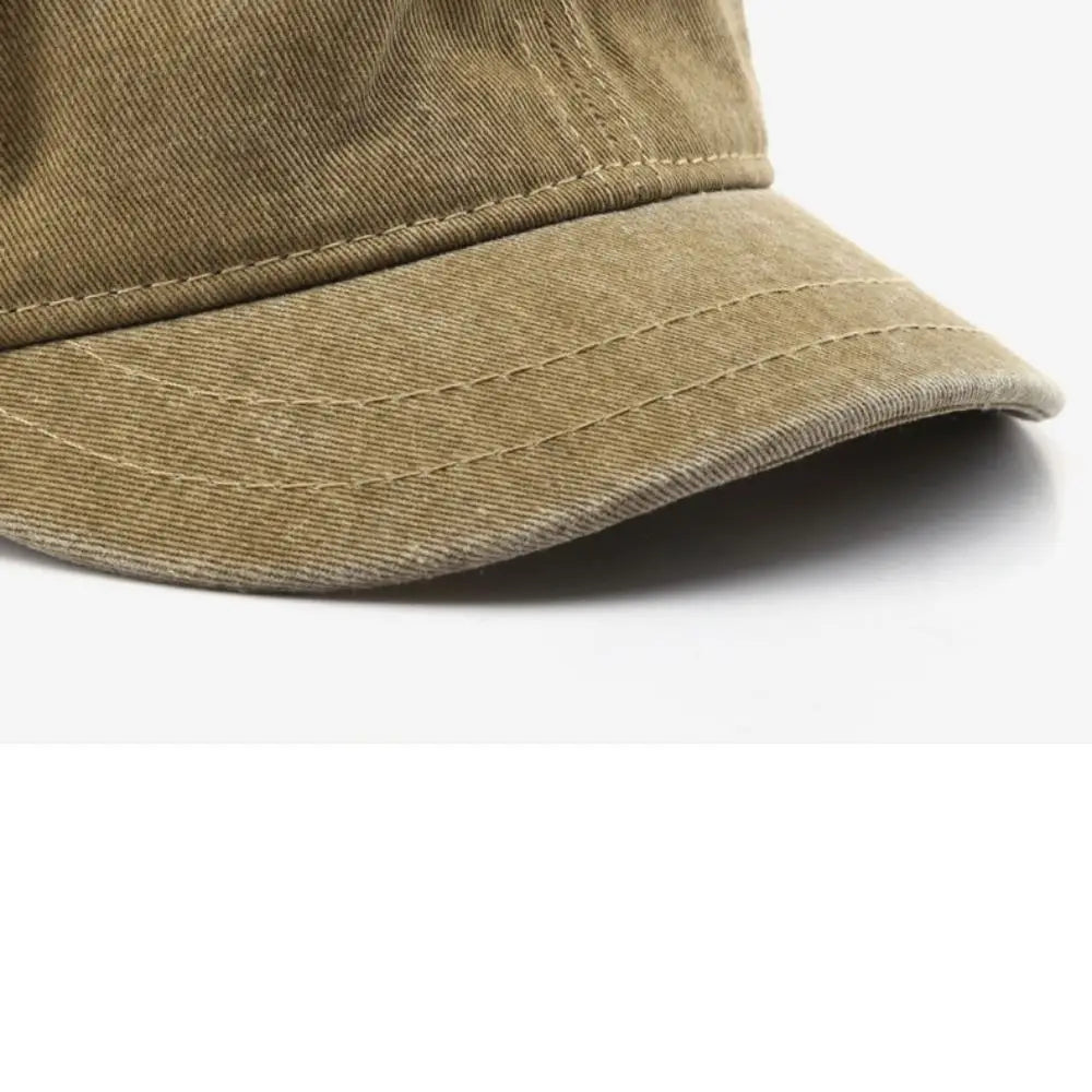 Fashion Short Brim Baseball Cap Adjustable Solid Color Bucket Panama Cap