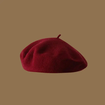 Wool Beret Hat Women French Beret Vintage Painter Cap