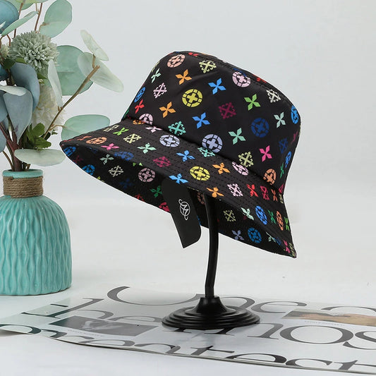 Unisex Harajuku Bucket Hat Graffiti Women Men Fisherman Hat Autumn Summer