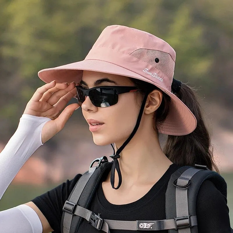 100% Polyester Summer Outdoor Sun Hat