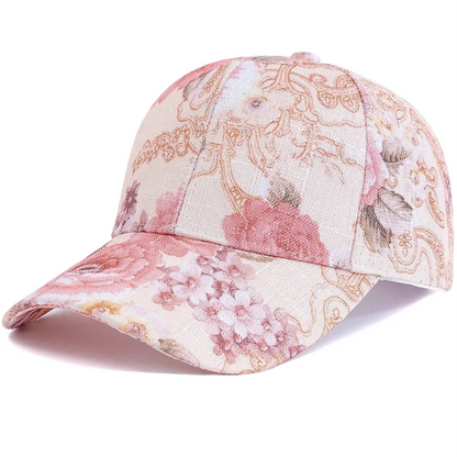 Style Women's Flower Pattern Baseball Cap