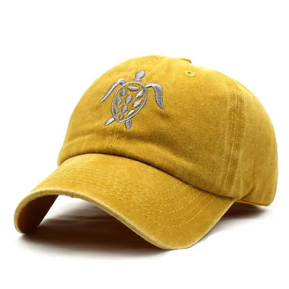 Four Seasons Cotton Tortoise Embroidery Casquette Baseball Cap