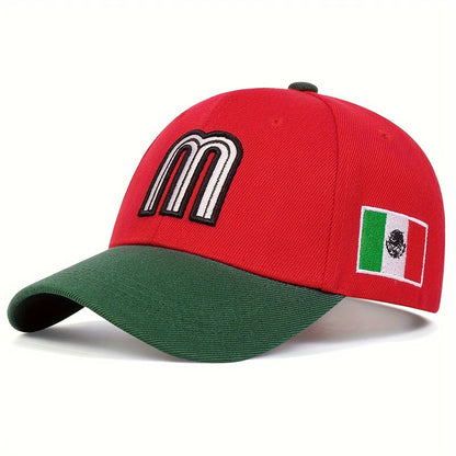 Unisex M Letter Embroidery Baseball Caps Spring Autumn