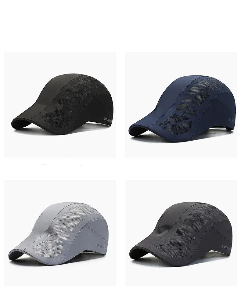 Summer Hat Men Casual Baseball Cap Fast Drying Breathable Forward Cap Outdoor Sun Protection Shade Baseball Cap