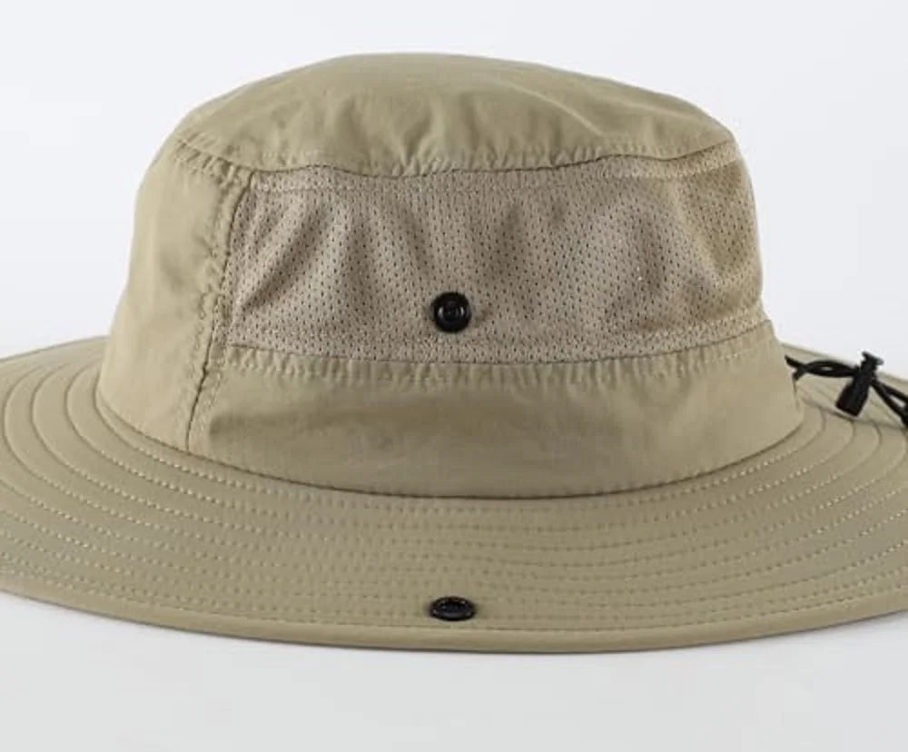 UPF50+ Men Sun Hat Wide Brim Adjustable Women UV Protection Beach Bucket