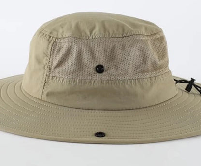 UPF50+ Men Sun Hat Wide Brim Adjustable Women UV Protection Beach Bucket