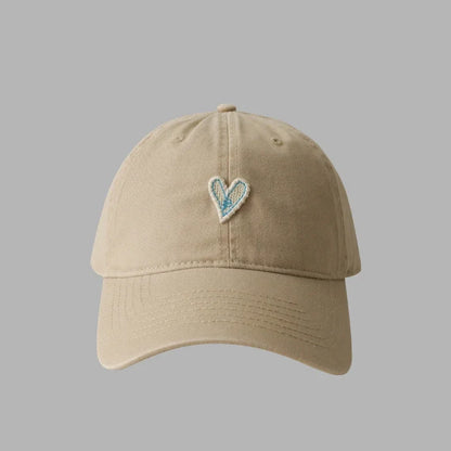 RICYGVM Love Baseball Hat For Men Women Solid Color Duckbill Cap Heart Peaked Cap Cotton Hats Sunshade