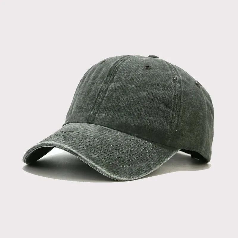 Spring Summer Cap Washed Cotton Baseball Cap Men Women