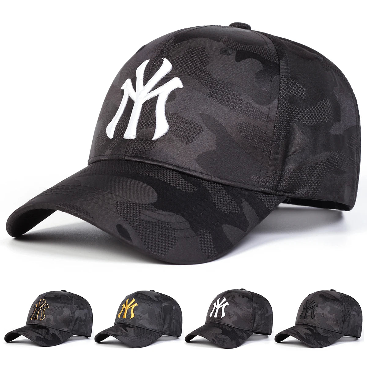 Unisex MY Letter Embroidery Baseball Caps Spring and Autumn