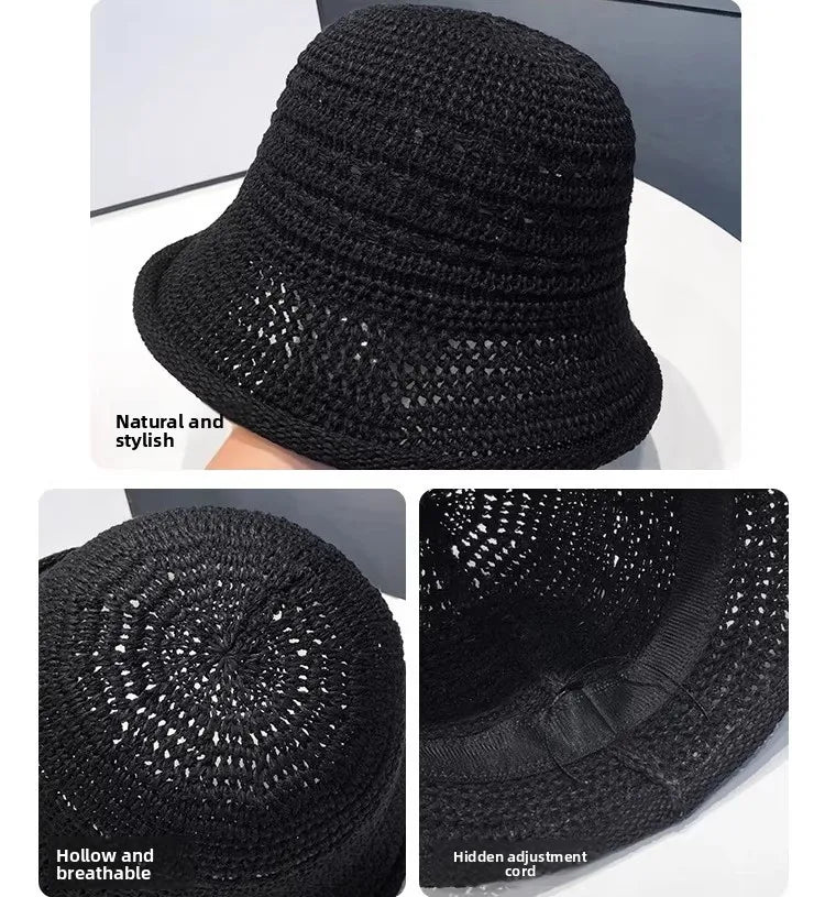 2026 New Hollow Breathable Bucket Hat Women