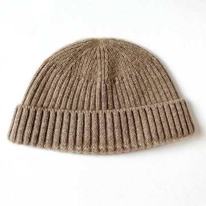 100% Cashmere Knitted Trawler Beanie Skullcap Watch Caps