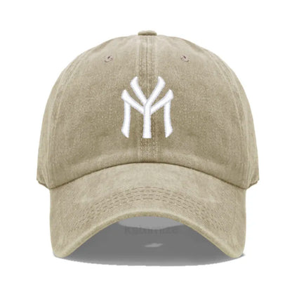 Letter MY Embroidery Baseball Cap Women Men Adjustable