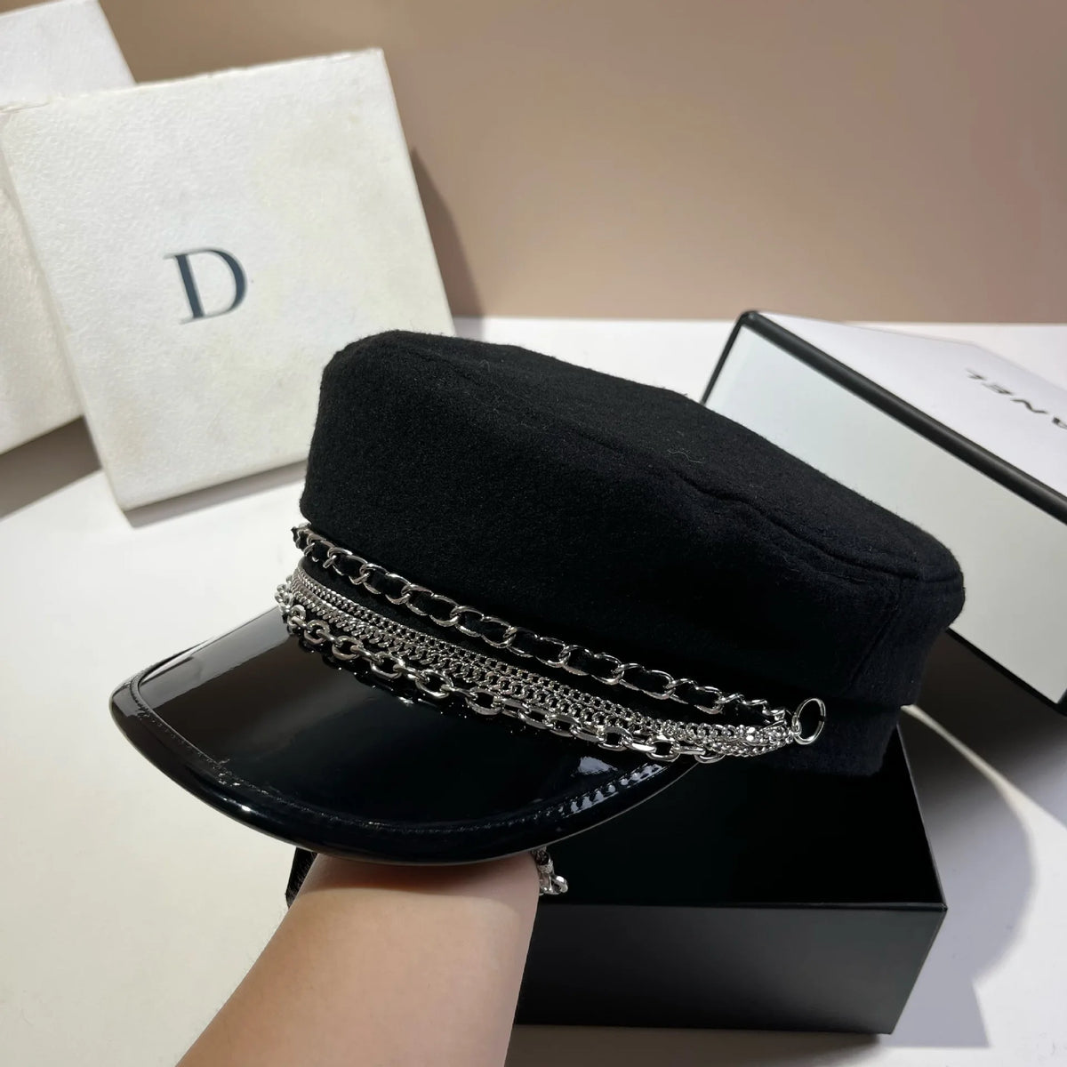 Stylish Navy Sun Hat Casual Military Hats