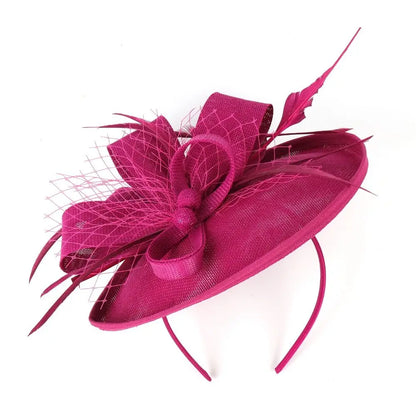 New Flower Feather Tea Party Evening Party Fascinator Hat Mesh Hair Band