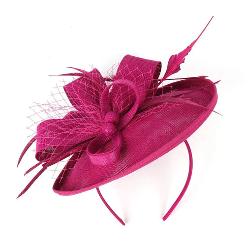 New Flower Feather Tea Party Evening Party Fascinator Hat Mesh Hair Band