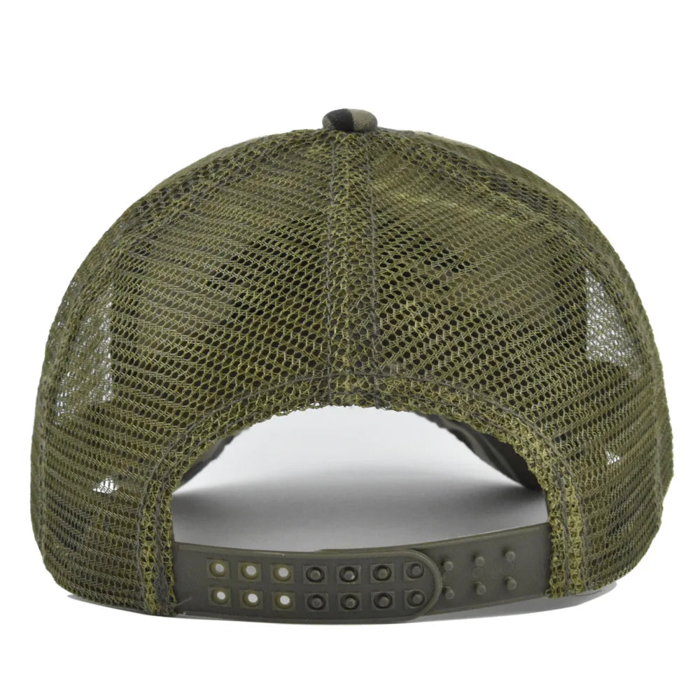 New Camouflage Mesh Baseball Cap For Men Women