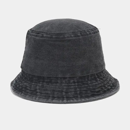 Kids Baby Washed Denim Cotton Bucket Hat Boy Girls Caps