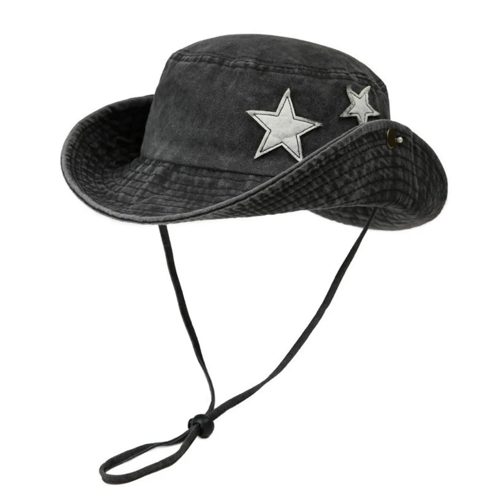 Windproof Vintage Washed Denim Hat
