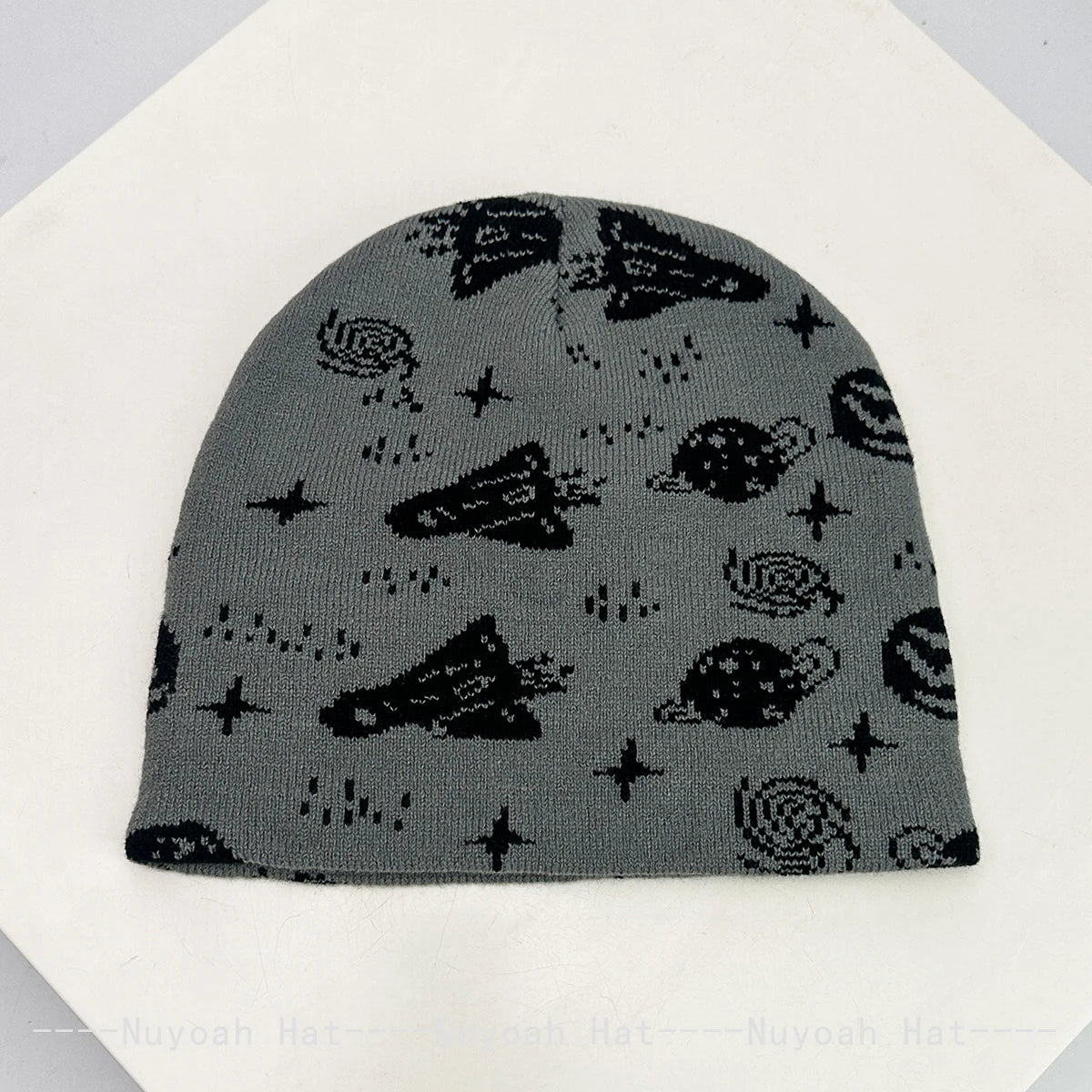 New Men Women Interesting Rocket Planet Jacquard Knitted Hats