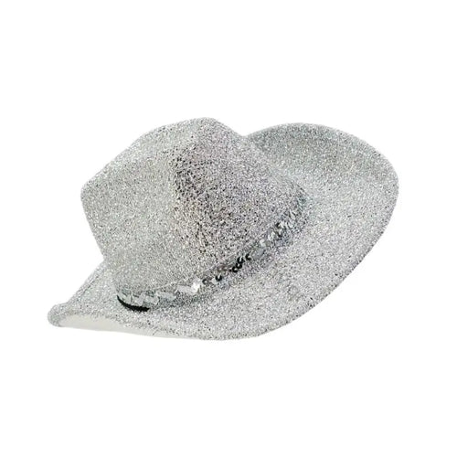 Trendy Glitter Powder Western Hat