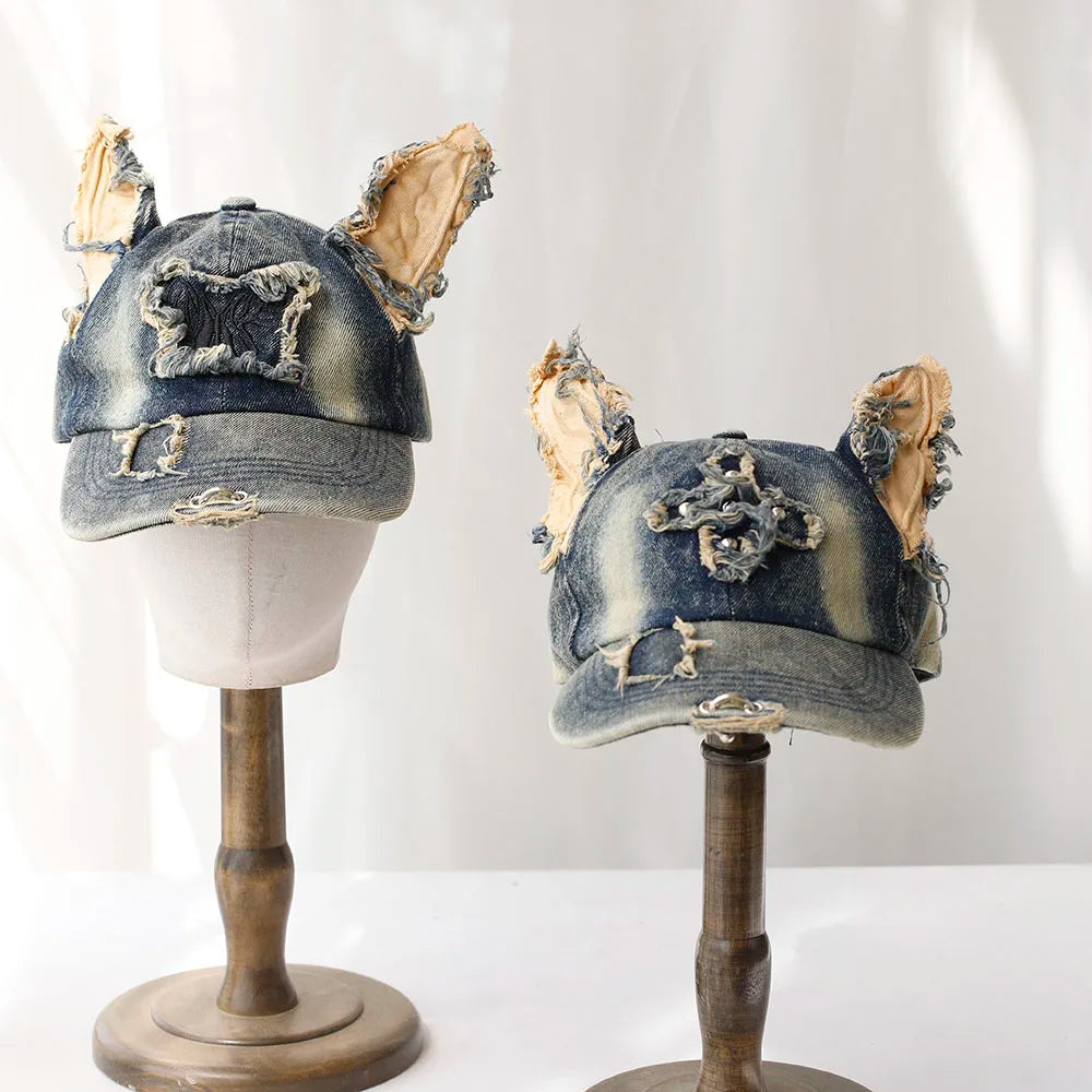 Y2k Wasteland Style Personalized Cowboy Perforated Baseball Cap
