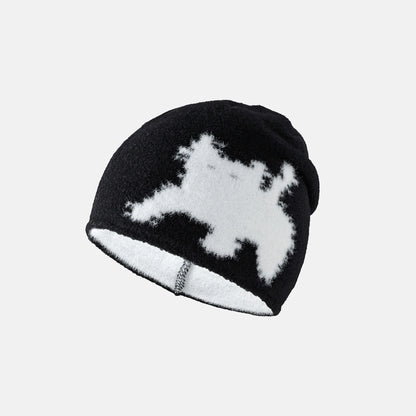 Women Hat Beanie Knitting Letter Graphic Winter