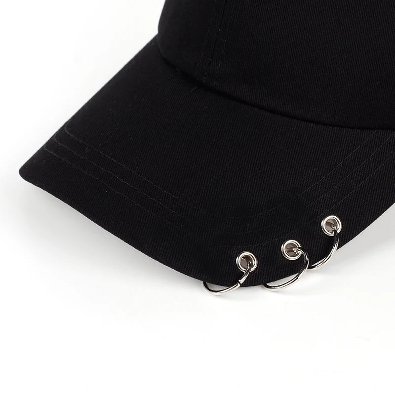 Baseball Cap With Circle Ring Snapback Hats For Women Men