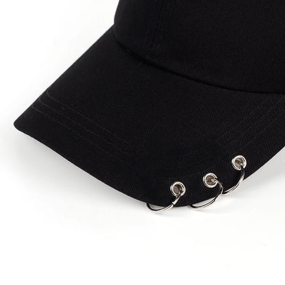 Baseball Cap With Circle Ring Snapback Hats For Women Men