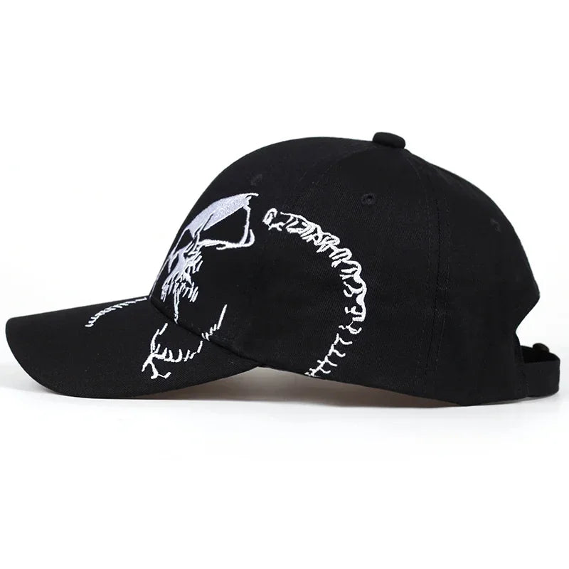 Unisex Skeleton Embroidery Baseball Caps Outdoor