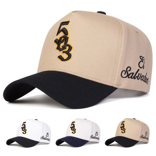 Unisex 503 Salvador Letter Embroidery Baseball Caps Spring and Autumn