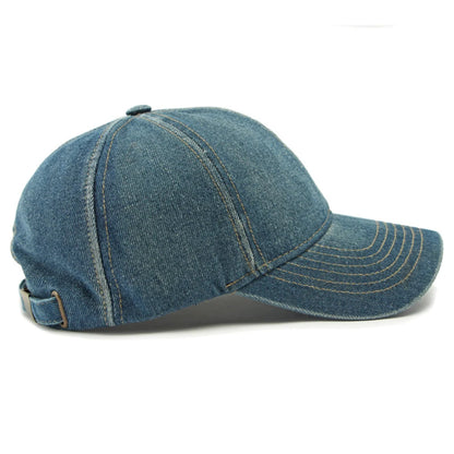 Spring Summer Denim Caps For Men Women 6 Panels Snapback Cap