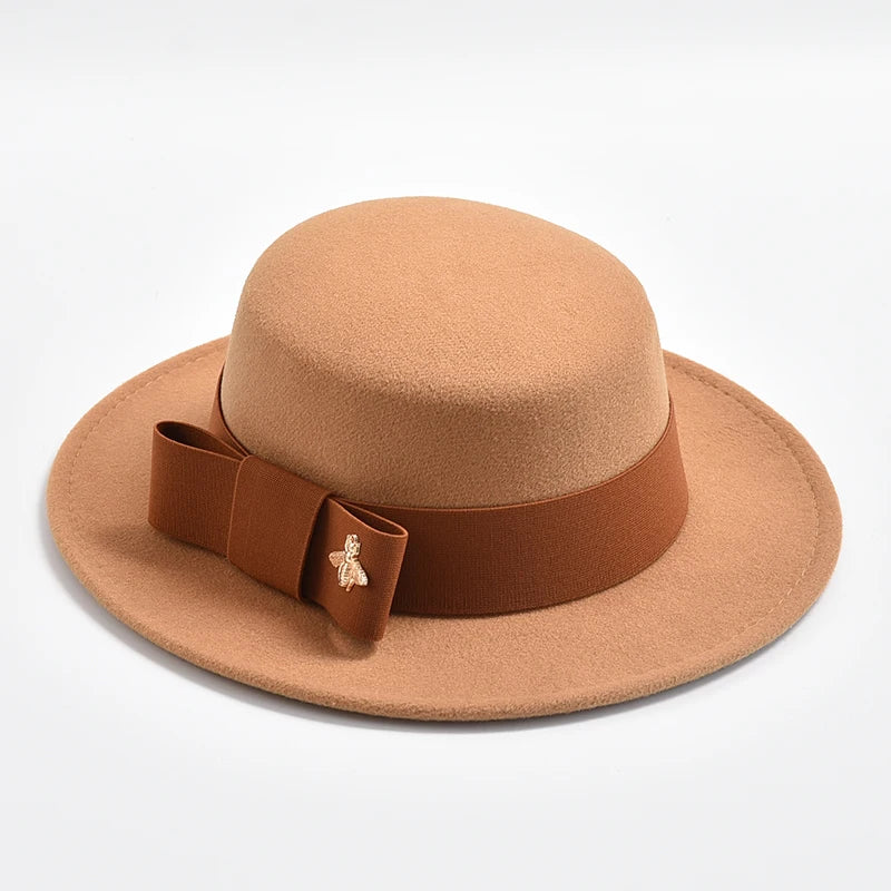 Fedora Hat For Women Fashion Formal Wedding Decorate Church Cap