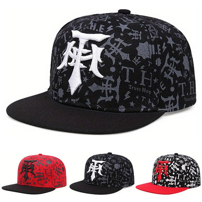 Snapback Hat T Embroidery Graffiti HipHop Hat Street Fashion