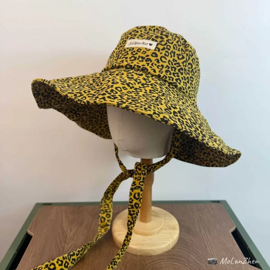 New Fashion Big Brim Long Streamer Bucket Hats