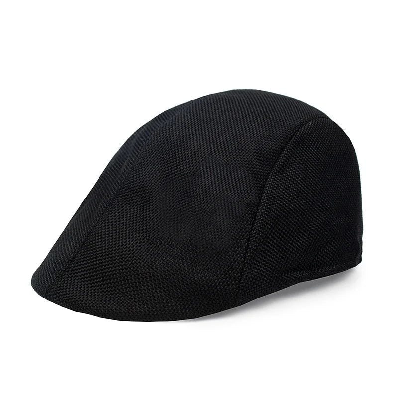 Cotton And Linen Solid Color Thin Beret Sports Hat Fashion Hat Breathable Hat