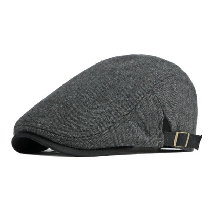 Vintage Tweed Newsboy Cap Casual Driving Flat Cap