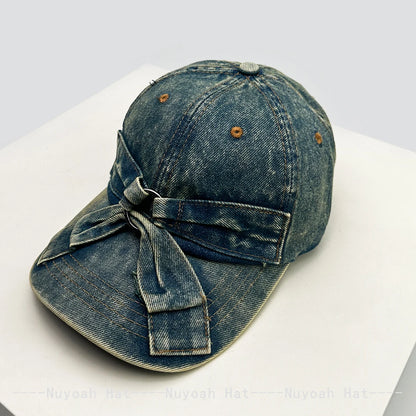New Men Women Retro Bow Broken Style Baseball Hats