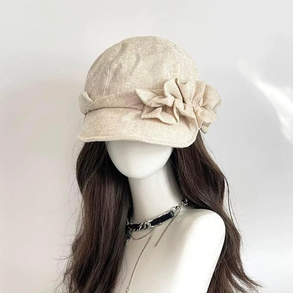 Cotton And Linen Small Face Fit Equestrian Hat
