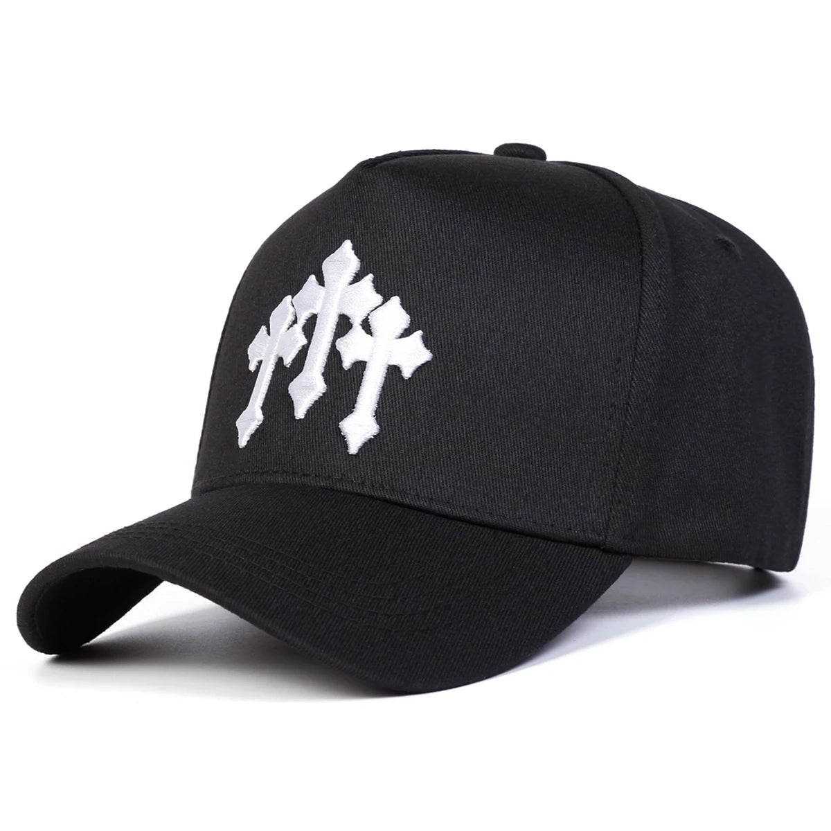 Unisex Cross Embroidery Baseball Caps Spring And Autumn