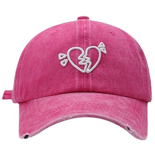 Cute Cotton Love Heart Baseball Cap