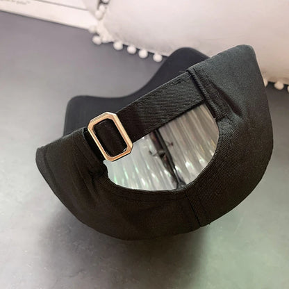 Women Baseball Caps Letter M&D Rhinestones Adjustable Casual Caps Outdoor Sports Style Sun Hat