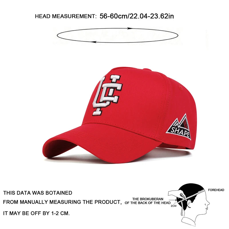 Unisex UF Embroidered Side SHAPE Baseball Caps Spring and Autumn