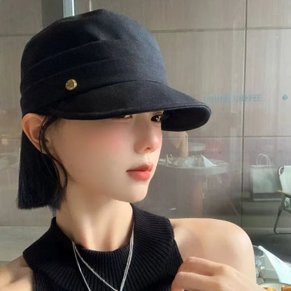 Small Face Temperament Fashion Versatile Retro British Cap