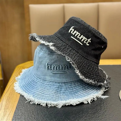 Vintage Washed Denim Bucket Hat