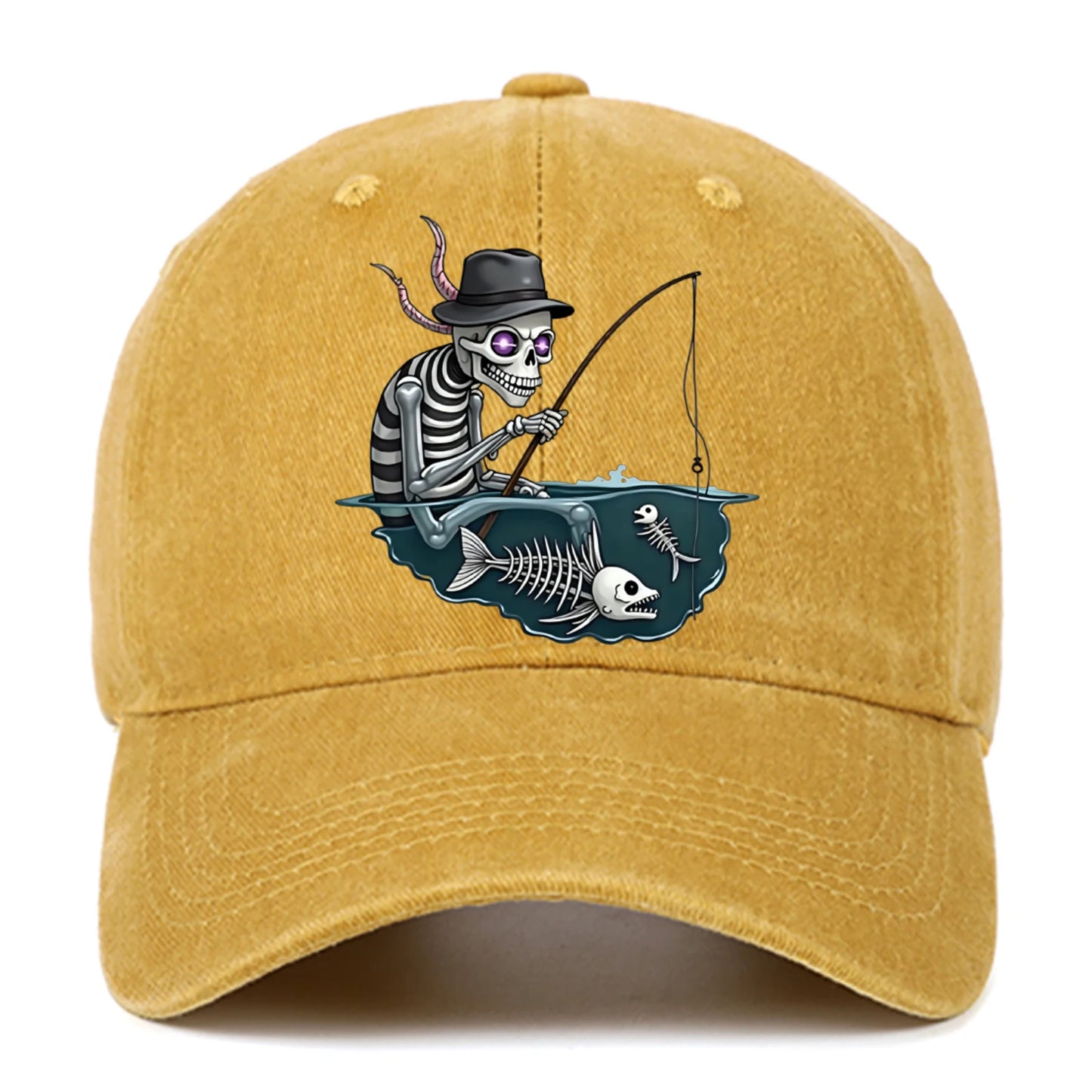 Personalized Skull Print Baseball Cap For Men And Women