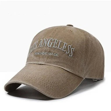 Vintage Distressed ”LOS ANGELESS“ Embroidered Baseball Cap